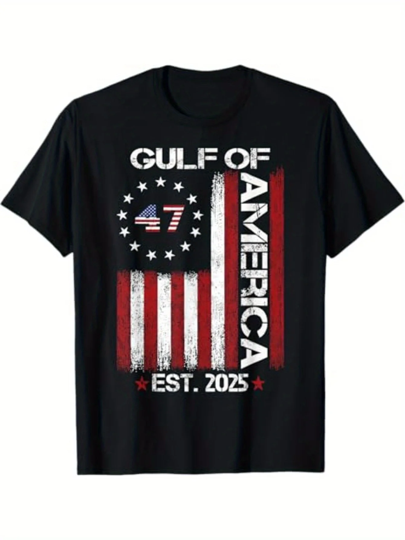 

American flag print short sleeve topTshirt, summer cotton round neck casual wear, soft and breathable, fast shipping, ideal gift
