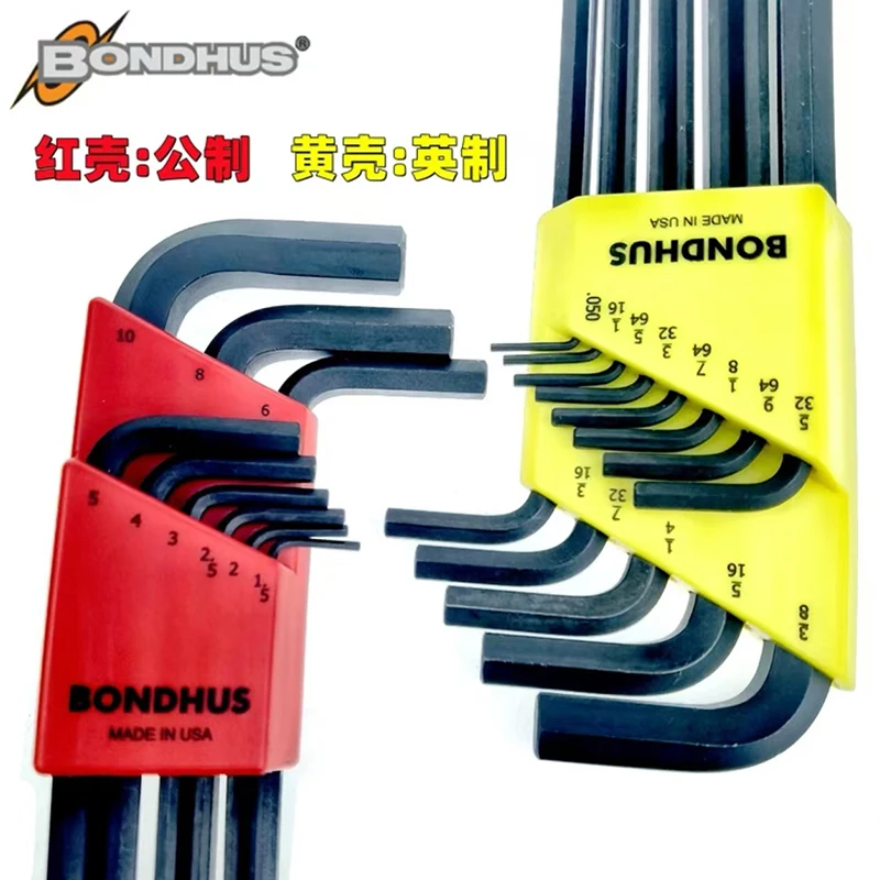 Bondhus American Burton Hexagonal Wrench 10992 Extended Metric Ball Head Screwdriver 10999 10992