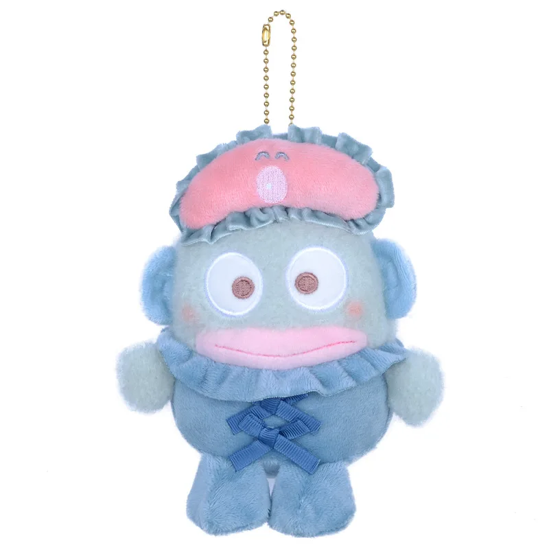 14 cm/5,51 Zoll Plüsch-Schlüsselanhänger Cartoon-Anhänger Cinnamoroll Kuromi Melody Kawaii Augenmaske Pyjamas Niedliches Spielzeug Peripheriegeräte Weihnachtsgeschenk