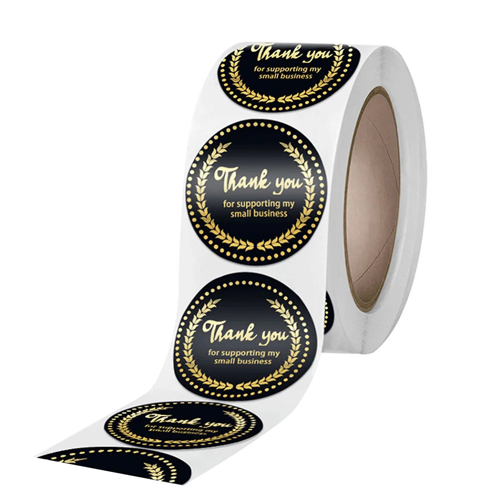 

500 Sheets Round Stickers Gift Tags Envelope Decals Adhesive Business Paper Opening Supporting Small OfficeBusiness Stickers