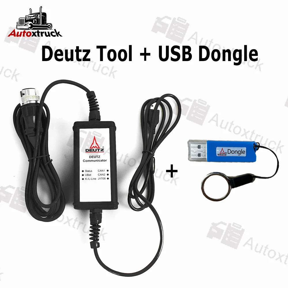 For Deutz Diagnostic tool + USB Dongle EMR4 6 Engine communicator deutz decom SerDia 2010 diagnostic scanner programming tool