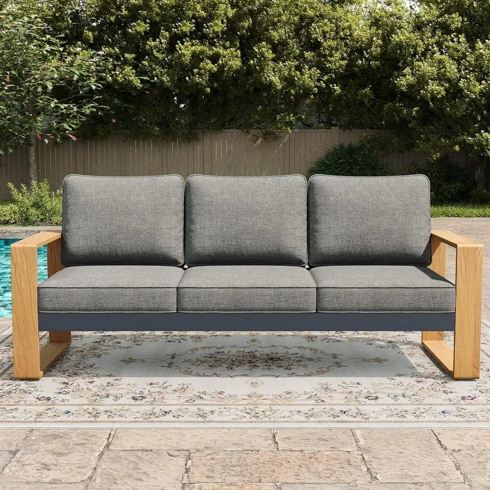 

Комплект садовой мебели из 3 предметов: диван с высокой спинкой, идеально подходит для улицы, балконов и террас