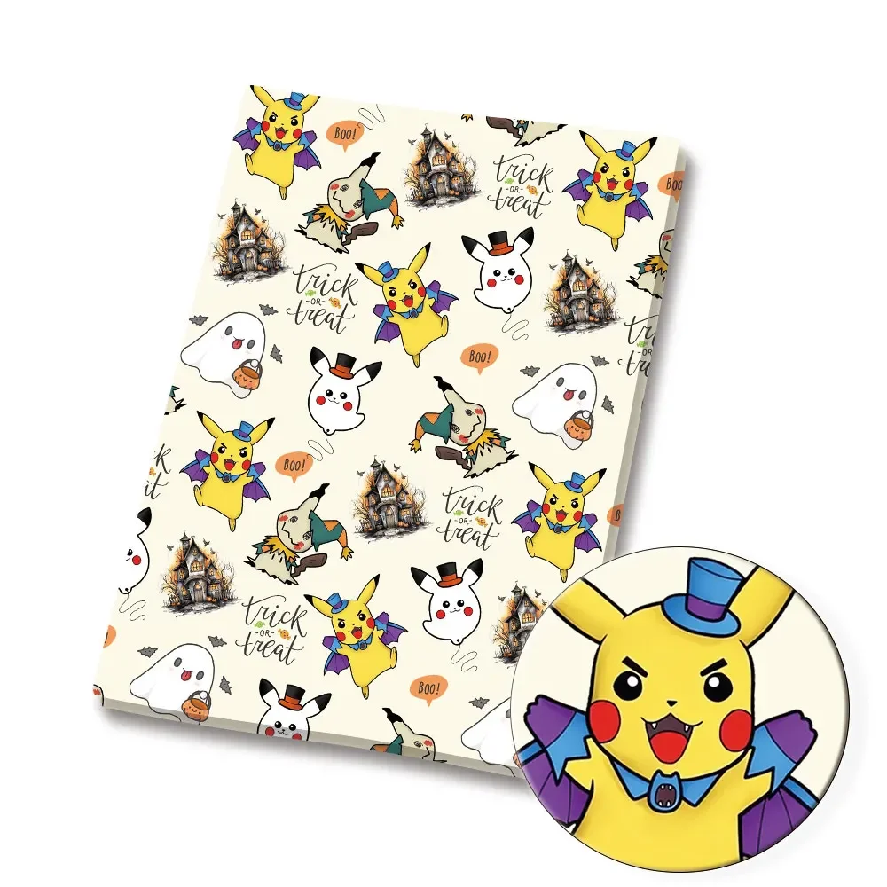 Pokemon Cartoon Fabric 140*50Cm Handgemaakte Naaien Patchwork Quilting Baby Jurk Home Sheet Bedrukte Stof Naaien Kids