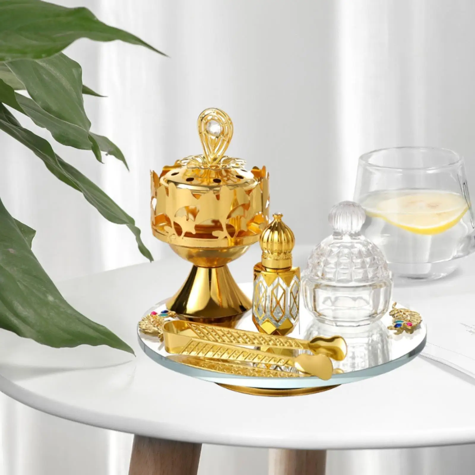 Incense Burner Table Centerpiece Incense Holder for Living Room SPA Decor