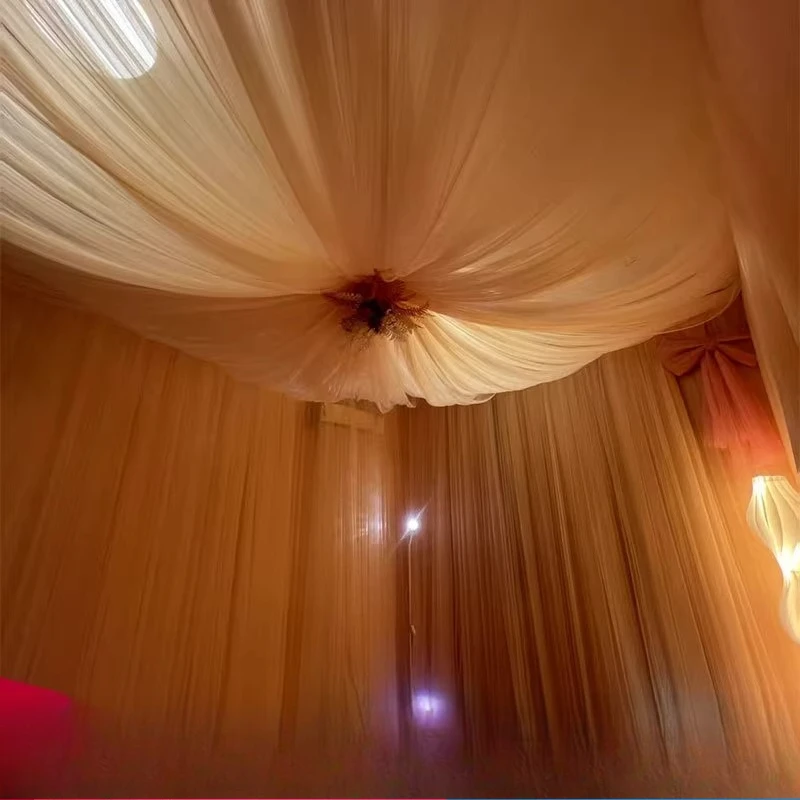 

Beauty salon ceiling decorative gauze ceiling curtain Internet celebrity private healing hall making cloud yarn arrangement