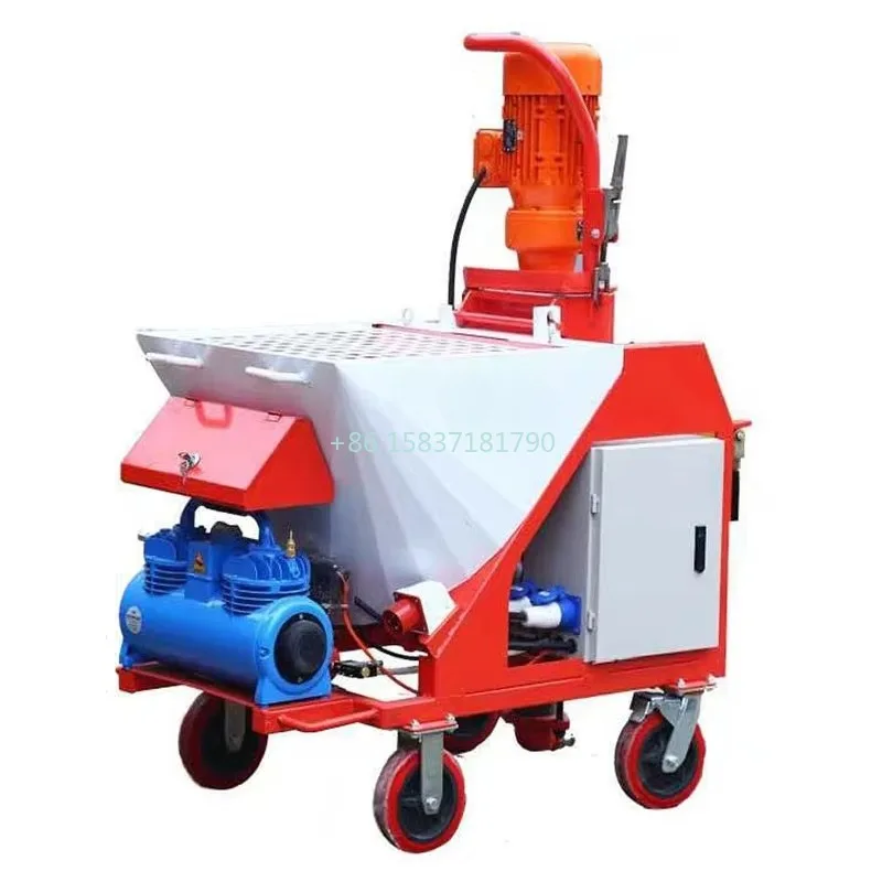 High Pressure Plaster Spraying Machine Industrial Intelligent Spraying Machine Multifunctional Mortar Spraying Machine for US