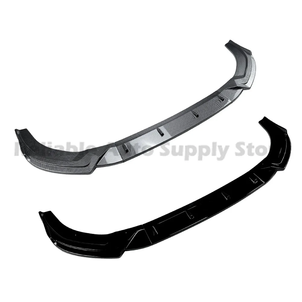 アウディ A6 C8 S-line 2018-2025 フロントリップスポイラー、ABSバンパースプリッター、OEM+アップグレード、精密OEMフィット、改造ボディキット