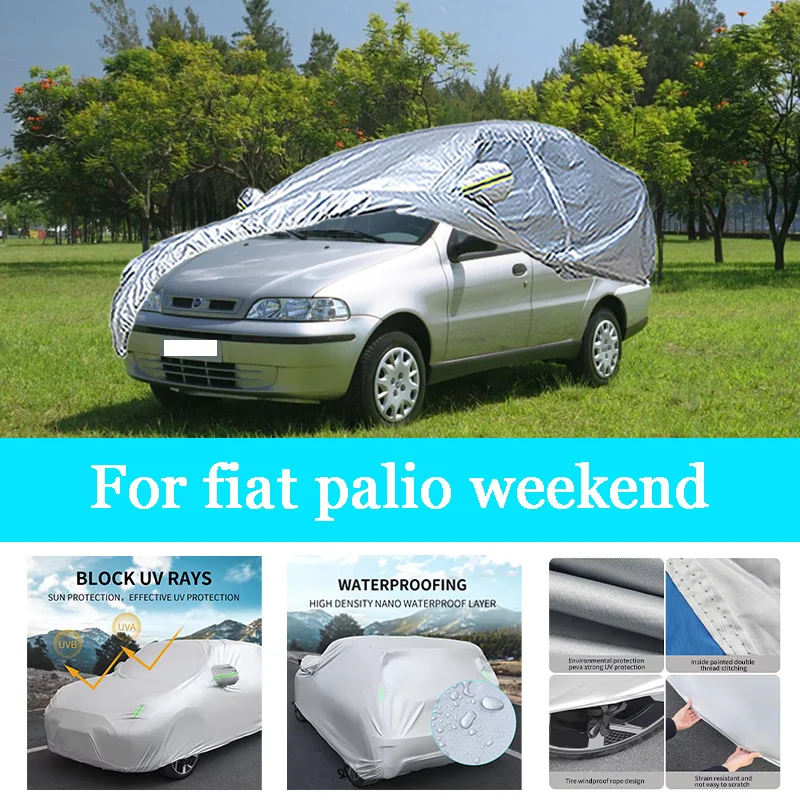 

Автомобильный чехол, уличный полный чехол, солнцезащитный козырек, пылезащитный защитный чехол, универсальный для Fiat Palio Weekend Hatchback Sedan SUV