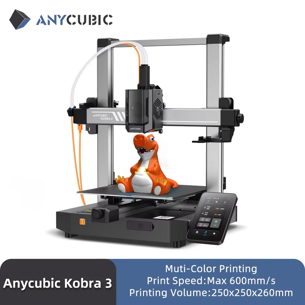 ANYCUBIC Kobra 3 FDM Max. 600 mm/s Druckgeschwindigkeit 3D-Drucker 25-Punkt-Automatiknivellierung
