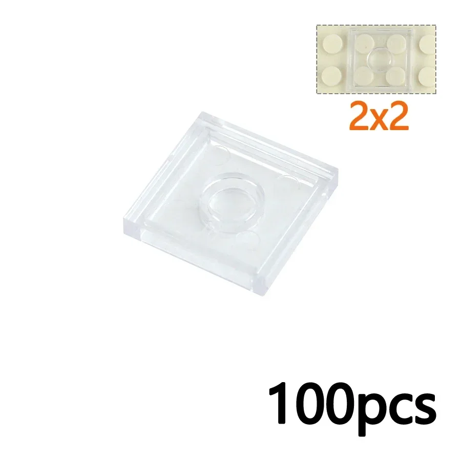Dünner klarer Baustein moc transparent glatt 1x2 1x4 2x2 2x4 Ziegel montieren Figuren Straßen kind Spielzeug kompatibel 3070 3068