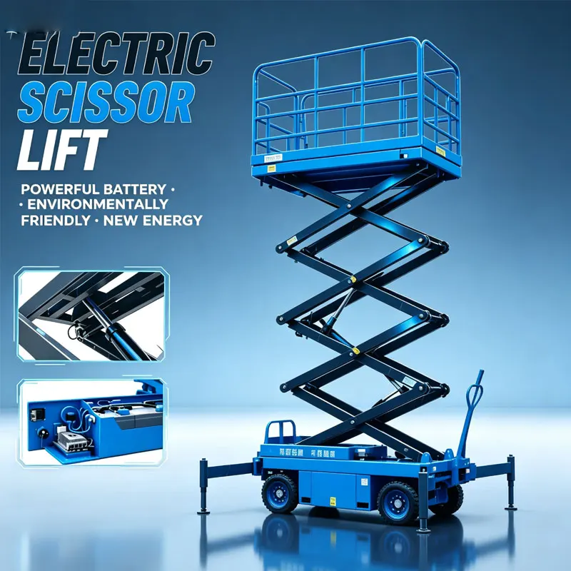 Stable Electric Lifting Scissor Platform CE Certified Aerial Platform, Customized Mobile Lifting Table For Warehouse Operation