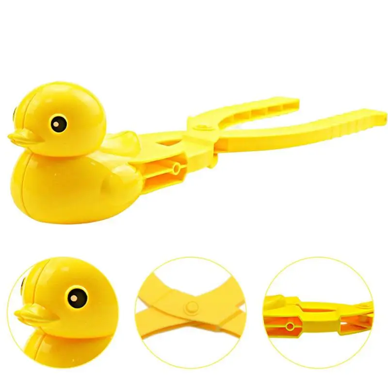 Winter Snow Maker Fun Snow Duck Ball Making Tool Clips For Children Snow Game Playing Accessories For Garden Lawn Patio Backyard