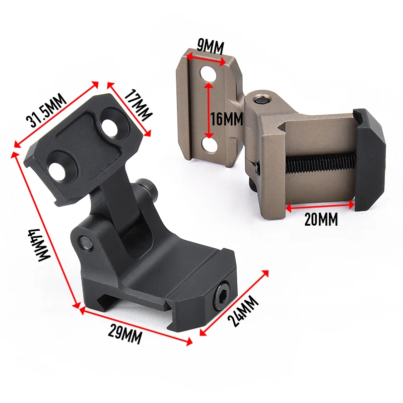 WADSN Tactische Zaklamp Mount Metalen M600 M300 Scout Light Mlok Keymod Picatinny Rail voor MCX MPX Airsoft Speelgoed Pistool Accessoires