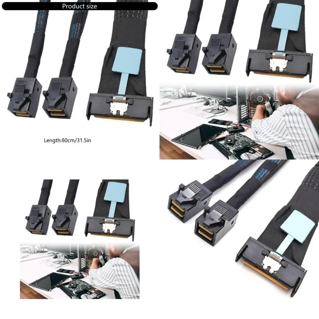 

652F Professional to SFF 8654 Data Cable for Workstations Data Storage Servers,