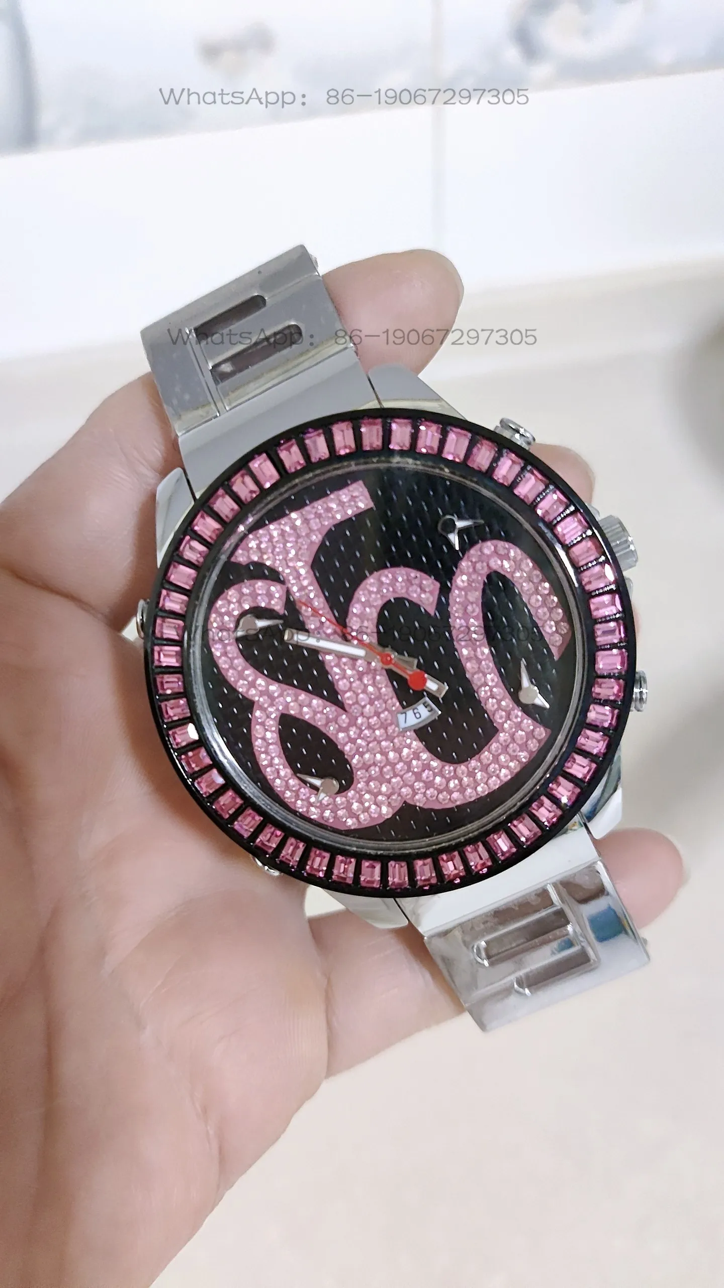 Watch multi-movement non-mainstream hiphop hip-hop steel belt girl boy quartz watch