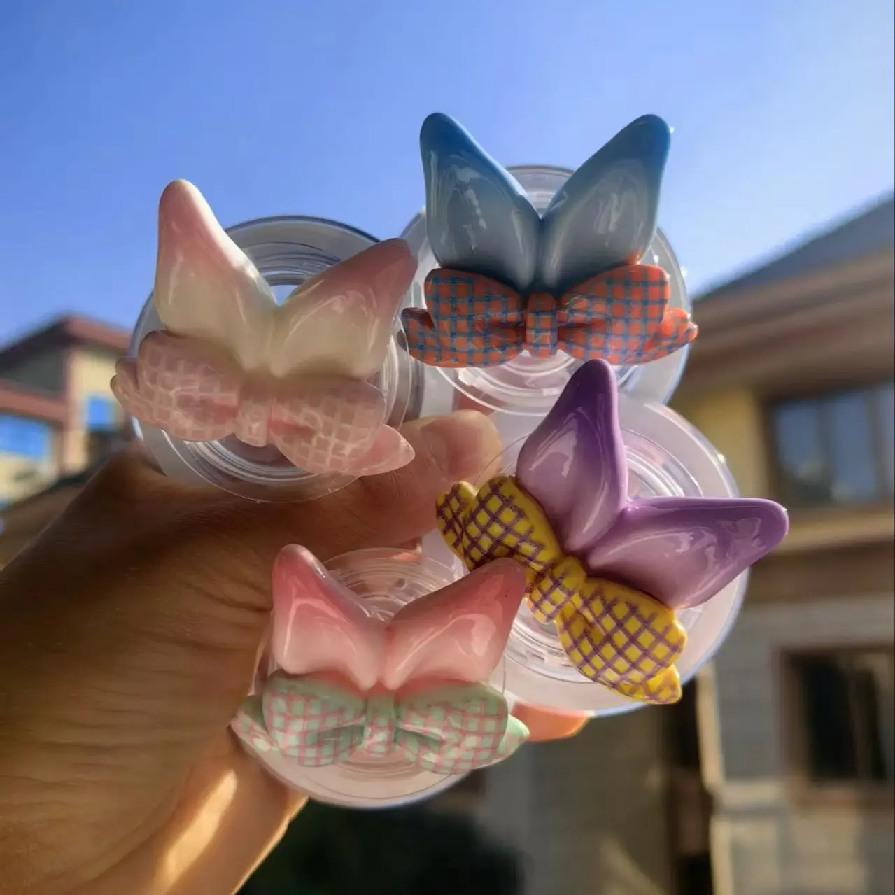 

Универсальный магнитный держатель для телефона 3D «Кроличьи ушки» с милым бантом, подставка для iPhone 17 16, совместимый с MagSafe, складной, Smart Tok