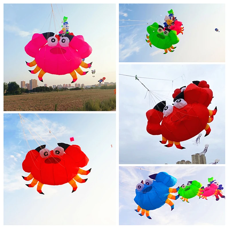 Free shipping soft kites pendant flying show kites crab kites inflatable kites factory flight kite Outdoor toys butterfly wings