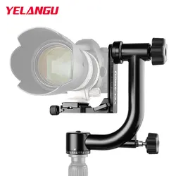 YELANGU 360 Degree Panoramic Gimbal Tripod Ball Head 1/4&3/8 Screw with Quick Release Plate for DSLR Camera Telephoto Lens