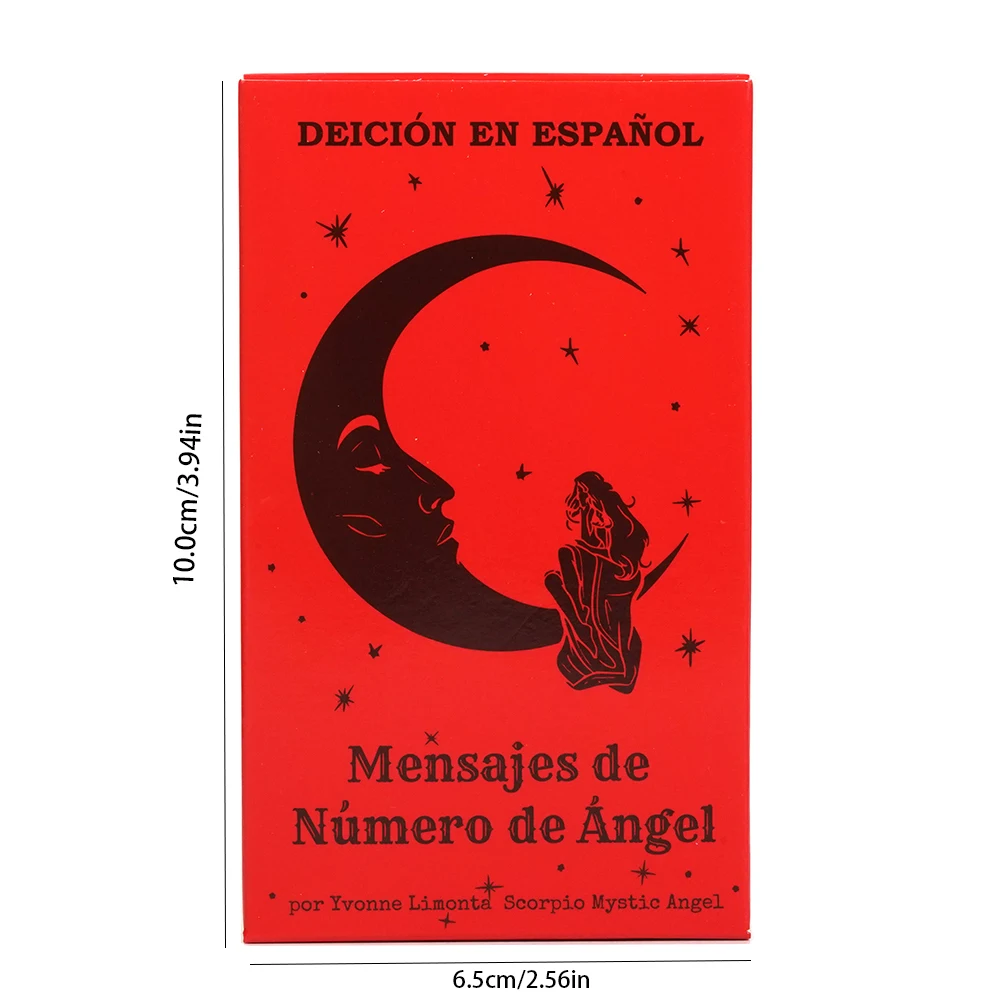 Espanol Tarot Angel Number Message Oracle Deck Spanish Version  For Fortune Telling Card Game, Party Gathering,