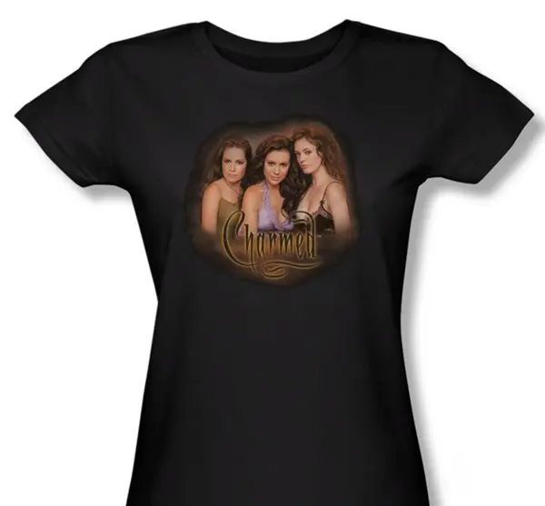 Charmed TV Show Smokin Witches Photo Image Baby Doll Juniors Style Shirt UNWORN