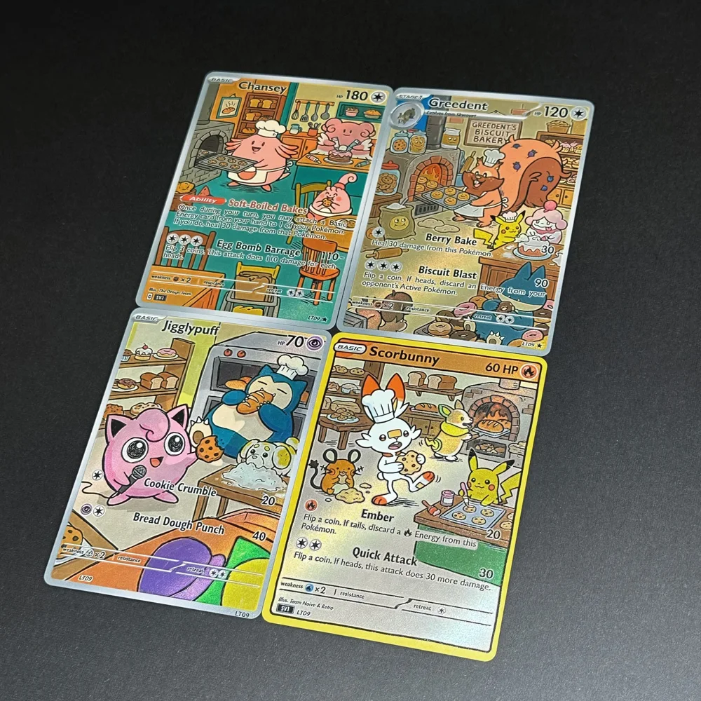 cartas-de-pokemon-ptcg-estilo-pintura-a-Oleo-colecao-rara-de-cartas-holo-de-chansey-greedent-jigglypuff-fidough-e-scorbunny-–-presente-pokemon