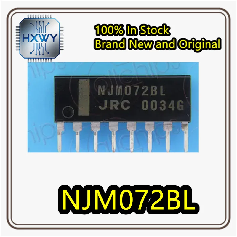 (10/50 pieces) NJM072M 072 SOP8 Dual J-FET Input Operational Amplifier, Brand New Original, In Stock