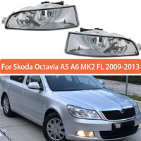 For Skoda Octavia A5 A6 MK2 FL 2009-2013 Front Halogen Fog Light Fog Lamp Without Bulbs 1Z0941701C 1Z0941702C