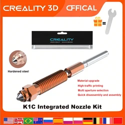  Creality K2 SE Quick-Swap Nozzle 0.2/0.4/0.6/0.8/1.0mm with tool,High Flow nozzle for K1C/K1SE/K1 Max/Ender 3 V3/KE 3D Printer