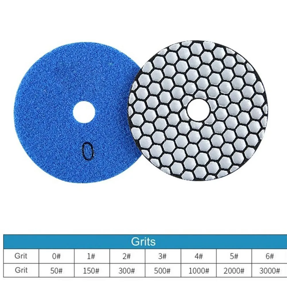 

1pc 80mm 3inch Diamond Dry Polishing Pad 50-3000grit Grinding Discs For Granite Marble Concrete Stone Sanding Discs Grinding