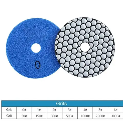 다이아몬드 건식 연마 패드, 화강암 대리석 콘크리트 석재 샌딩 디스크 연삭용, 50-3000 그릿 연삭 디스크, 80mm, 3 인치, 1 개