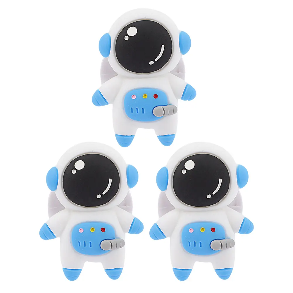 

3pcs Car Air Freshener Vent Clips Astronaut Theme Cute Aroma Clip Durable Outlet Decor Small Lightweight Creative Dashboard