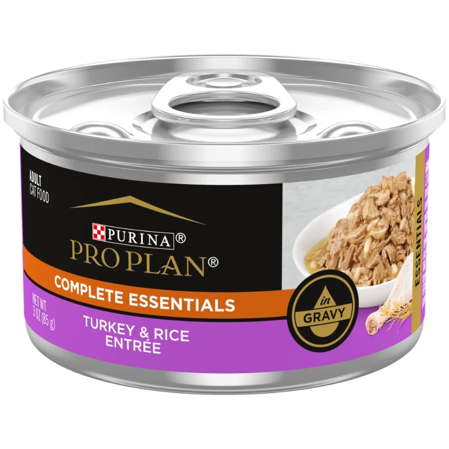 

Полнорационный влажный корм для кошек Complete Essentials Turkey Rice, 3 унции, 24 банки в упаковке