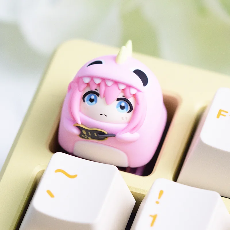 Hitori Gotou الحرفي الراتنج Keycap مخصص لطيف أنيمي شخصية غطاء لوحة المفاتيح شخصية لملحقات لوحة المفاتيح الميكانيكية هدية