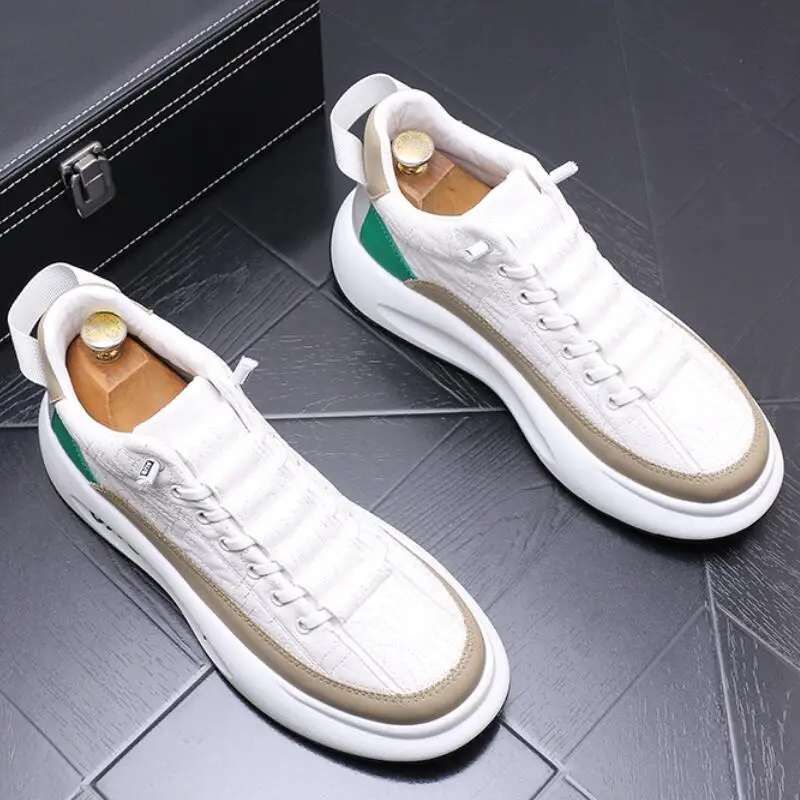 

2023 spring new tide shoes Korean version of all fashion men's height-raising leisure board shoes a10