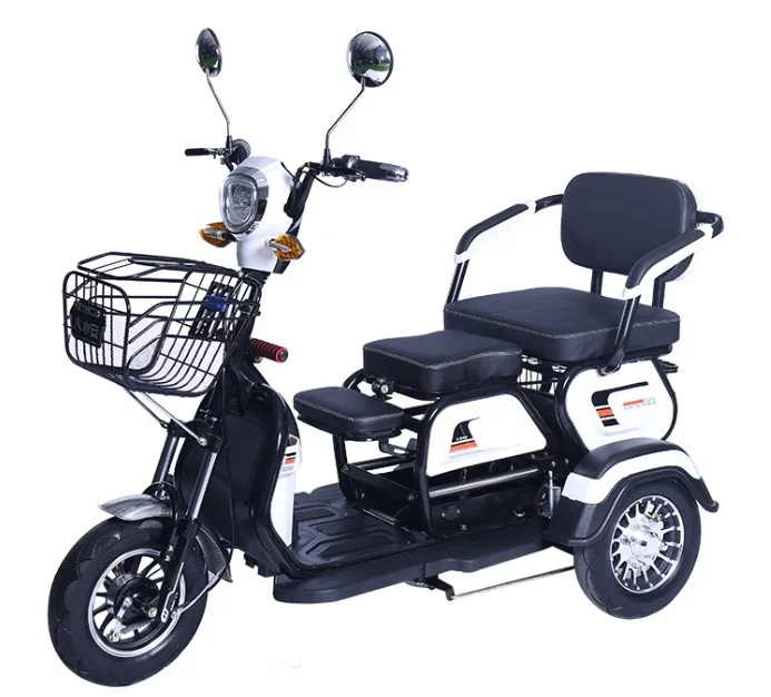 

Wholesaler Price 800 Watt Lead Acid Electric Tricycle Three Seats 3 Wheels Electric Vehicle for Adults Use