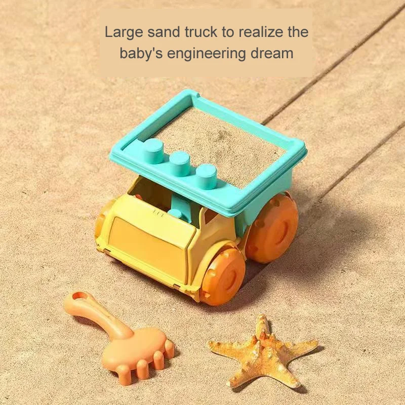 Summer Beach Toys for Kids Soft Silicone Sandbox Set Beach Game Toy for Send Children Beach Play Sand Water Play Tools