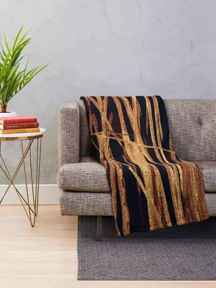 Glamorous copper stalks Throw Blanket Hair Thermal Decoratives Blankets