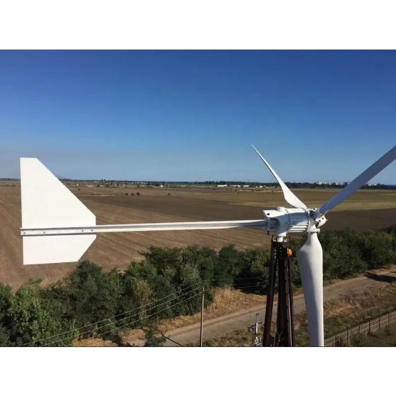 شهادة CE 10KW مولد الرياح 2.95 متر شفرات اتصال شفة طول توربينات الرياح الأفقية لاستخدام المشاريع المنزلية