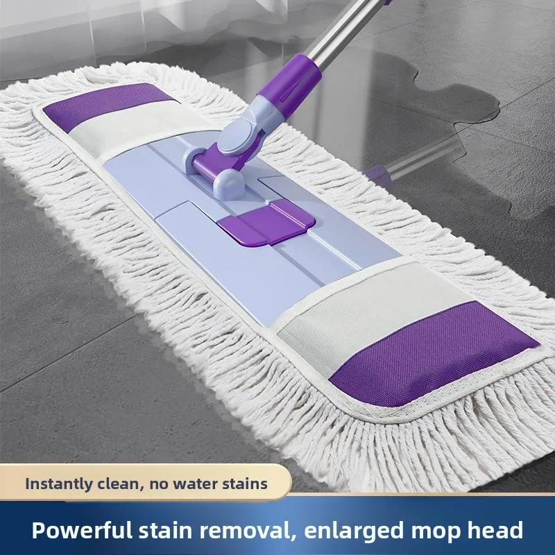 Mop de ande Tamanho para Superfícies Planas, Uso Ú e Seco, Ferramenta de Limpeza de Piso e Empurr de Poeira de Dupl...