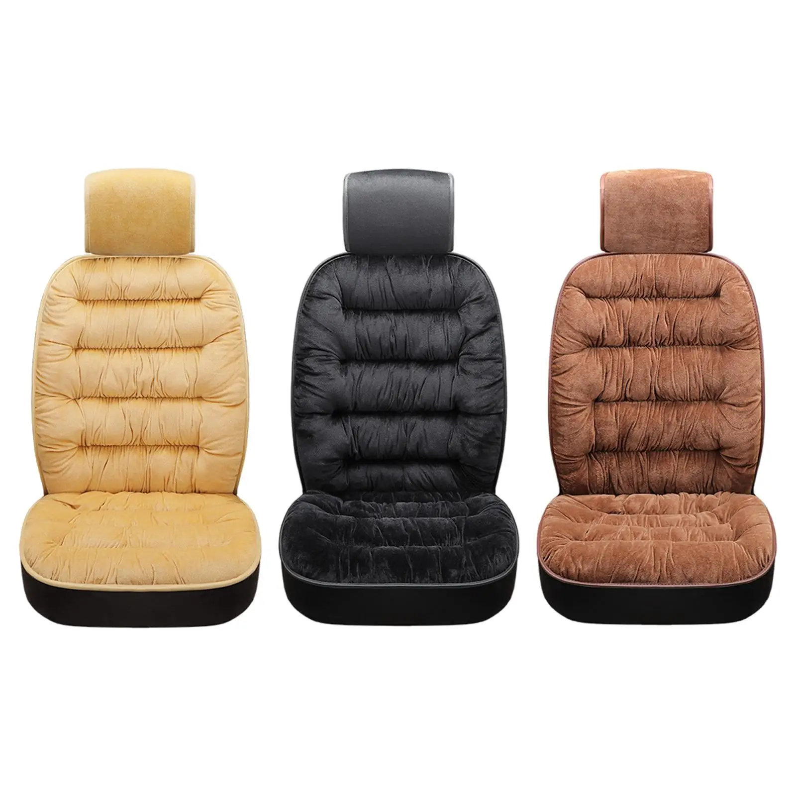 Universal Car Seat Cover Warm Short Plush All-Inclusive Winter Auto Chair Seats