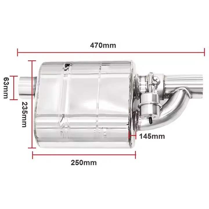 Car Universal Valved Mufflers for BMW Mercedes benz Audi Porsche Honda Toyota Volkswagen Infiniti Ford Nissan Hyundai Chevrolet