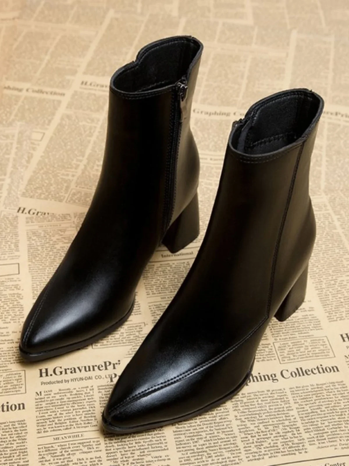 العصرية أحذية نسائية صغيرة الحجم أشار تو العمل ثي كعب تصميم نحيف ort الخريف وصول جديد