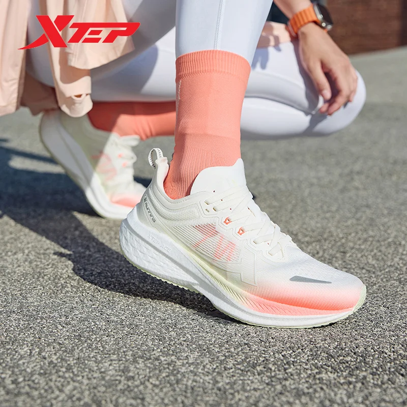 Xtep Five Speed 2.0 Running Shoes For Women 2024 Autumn Comfortable Sports Shoes Jogging Cushioning Sneakers 876318110002