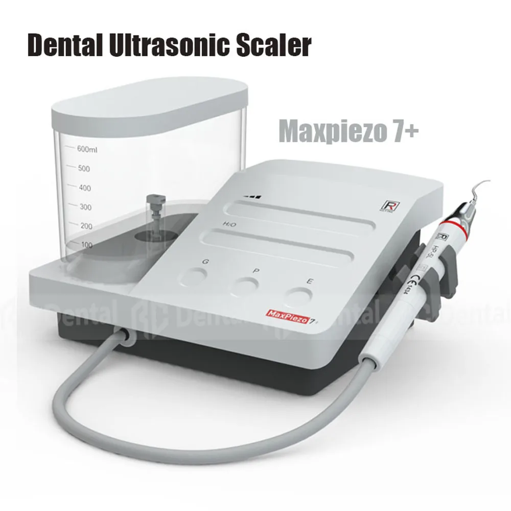 Dental Ultrasonic Piezo 7+ Scaler Endo Scaling Teeth with LED Water Bottle for Periodontics Detachable Handpiece Maxpiezo 7 Plus