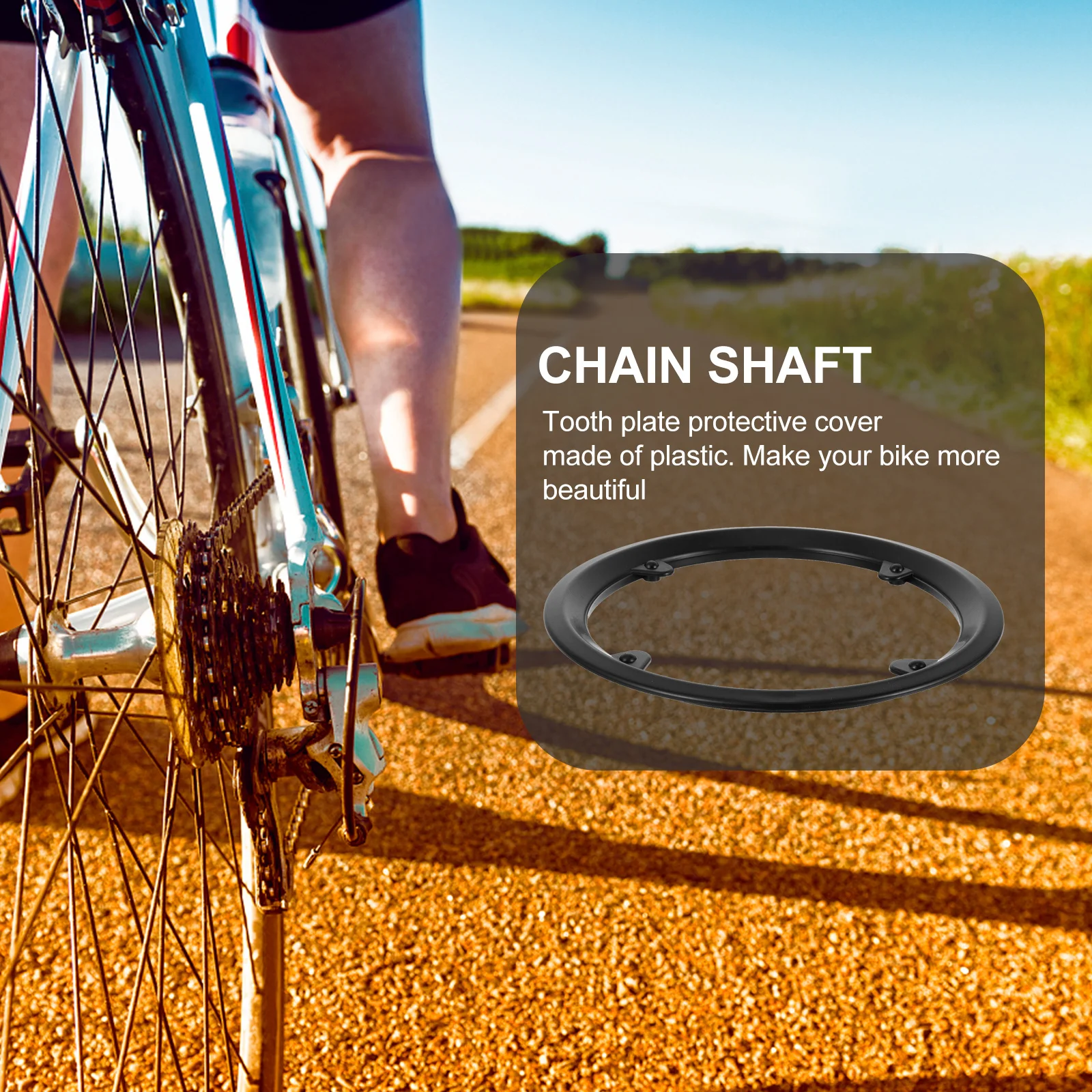 

3pcs Bicycle Chain Guards Bike Chainring Plastic For Mountain Bike Road Cycling Lightweight Durable