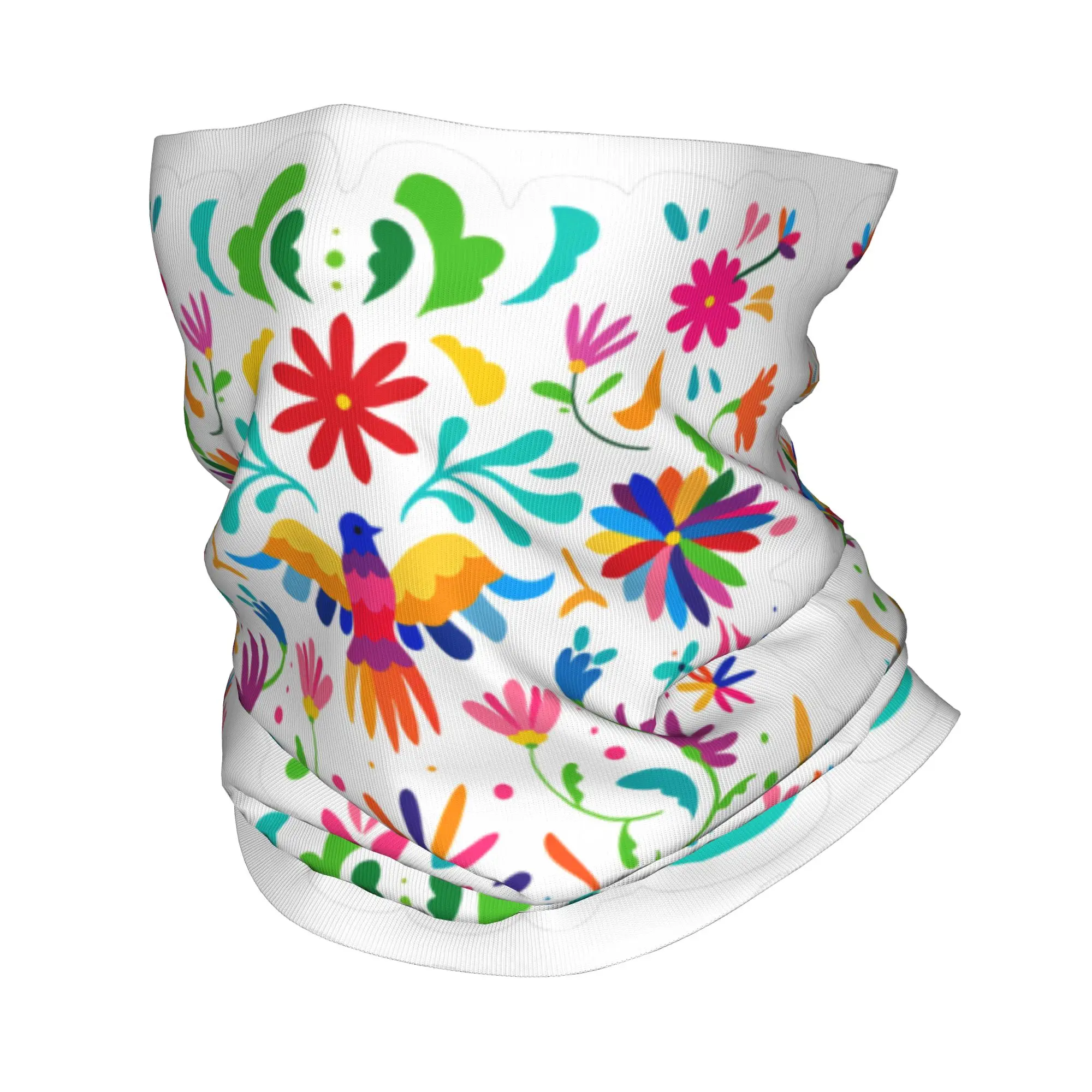 Mexican Floral Flower Textile Balaclava  Hiking Camping Face Masks Women Funny UV Protection Bicycle Mask Soft Bike Scarves