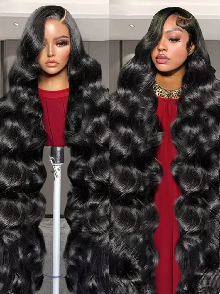 30 40 Inch 200 Density 13x6 HD Body Wave Lace Frontal Human Hair Wig Brazilian 13x4 HD Lace Frontal Human Hair Wigs For Women