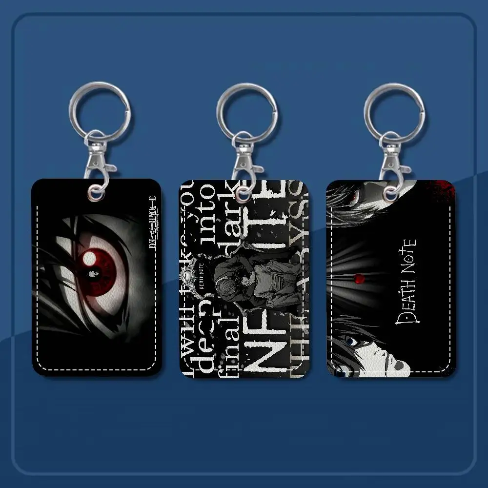 

Anime D-death Note Manga Card Holder Suitable For Bank Business Work Card Holder Credit ID Card Badge Bag Holder Keychain
