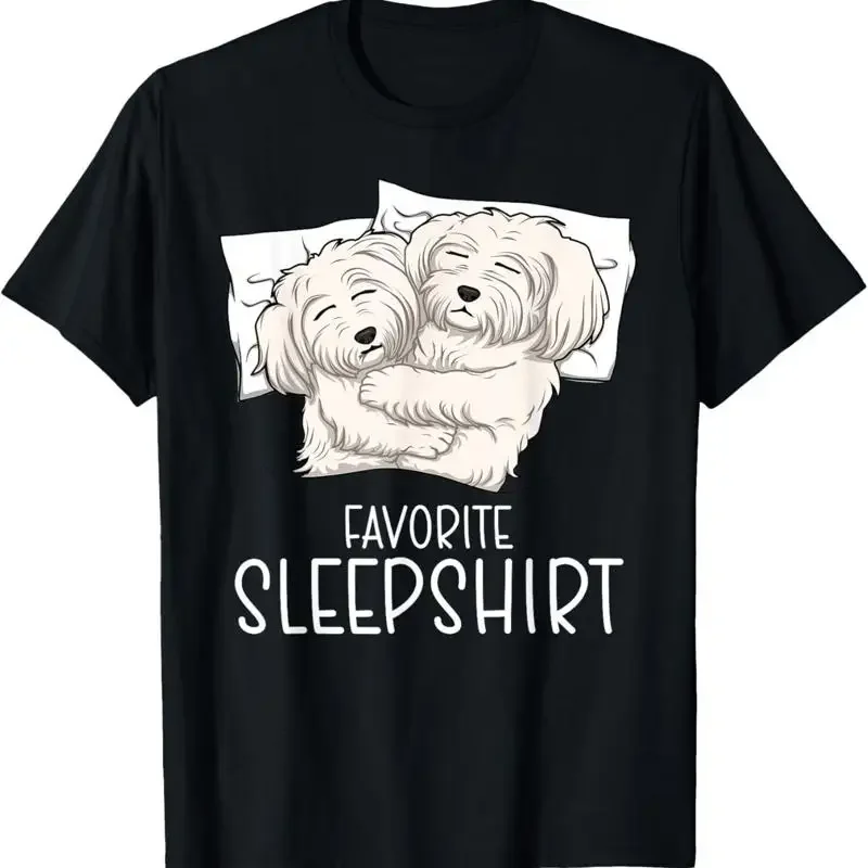 Favorite Sleepshirt Maltese Dog Napping Pajama T Shirt