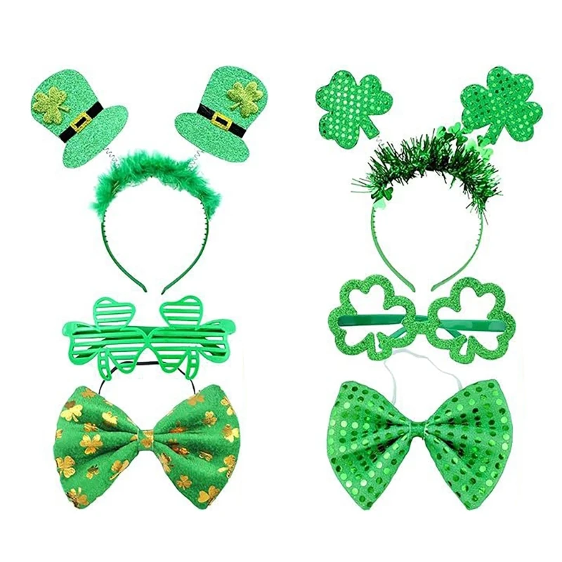 Patrick Day Costume Accessories Suspenders Leprechaun Hat Patrick's Day Decorations Party Supplies for Adult